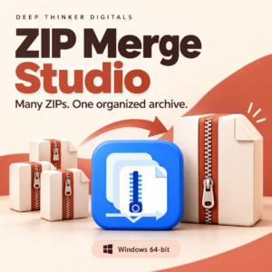 ZIP Merge Studio – ZIP File Merger for Windows